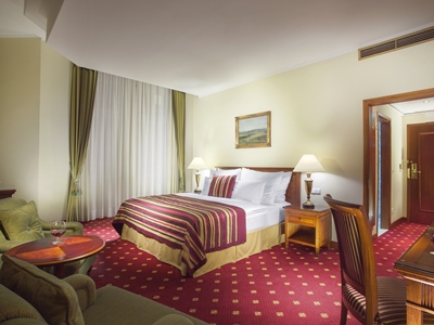 bedroom - hotel art nouveau palace - prague, czech republic
