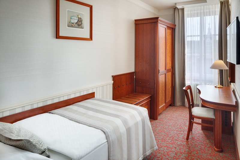 standard bedroom - hotel adria prague - prague, czech republic