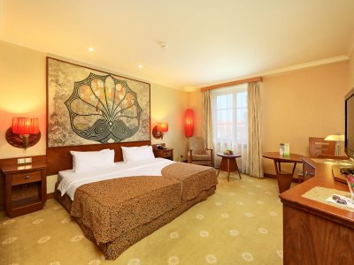 bedroom - hotel lindner prague castle - prague, czech republic