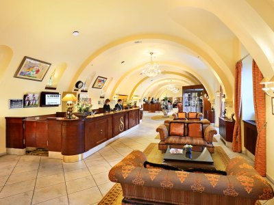 lobby - hotel lindner prague castle - prague, czech republic