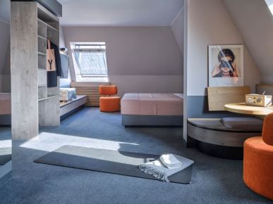 bedroom 2 - hotel flemings hotel frankfurt-central - frankfurt, germany