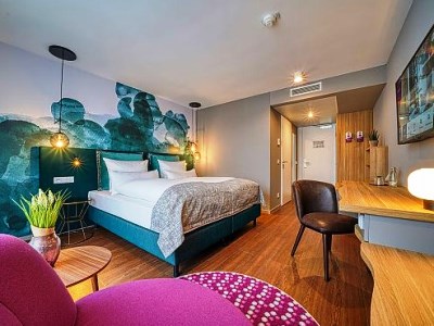 bedroom - hotel fourside hotel freiburg - freiburg im breisgau, germany