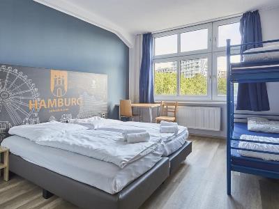 bedroom 2 - hotel a and o hamburg hauptbahnhof - hamburg, germany