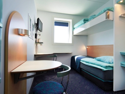 bedroom 3 - hotel cabinn metro - copenhagen, denmark