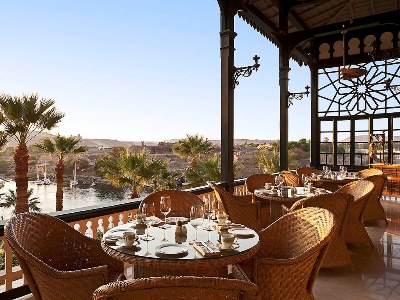 restaurant - hotel sofitel legend old cataract - aswan, egypt