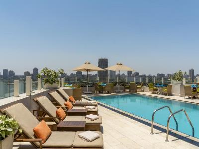 outdoor pool 1 - hotel kempinski nile - cairo, egypt