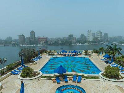 outdoor pool - hotel grand nile tower - cairo, egypt