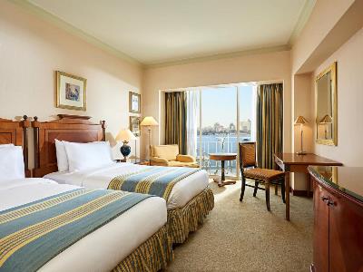 bedroom - hotel grand nile tower - cairo, egypt