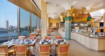 breakfast room - hotel ramses hilton - cairo, egypt