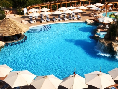 outdoor pool - hotel hilton pyramids golf resort - giza, egypt