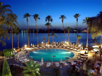 outdoor pool - hotel steigenberger resort achti - luxor, egypt