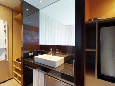 bathroom - hotel melia barcelona sky - barcelona, spain