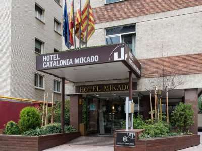 exterior view - hotel catalonia mikado - barcelona, spain