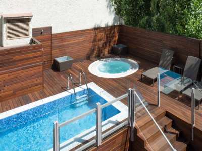 outdoor pool - hotel catalonia mikado - barcelona, spain