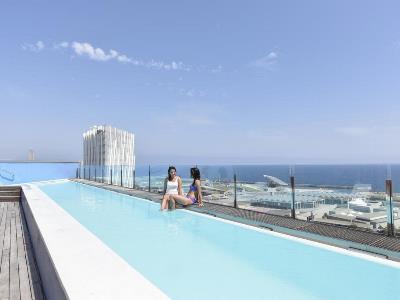 outdoor pool - hotel barcelona princess - barcelona, spain