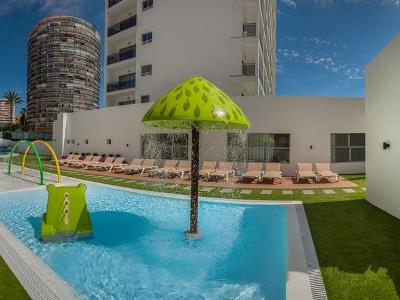 outdoor pool - hotel rh princesa - benidorm, spain