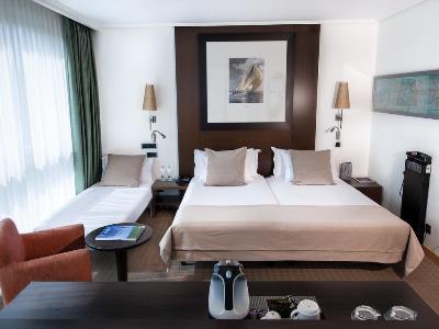 bedroom 1 - hotel abba playa gijon - gijon, spain