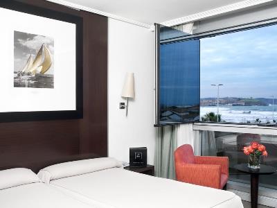 bedroom 5 - hotel abba playa gijon - gijon, spain