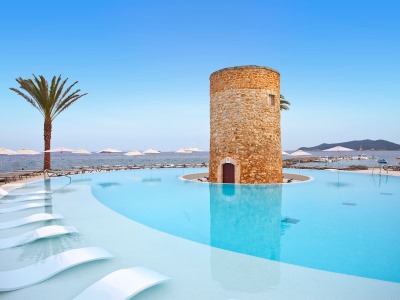 outdoor pool 1 - hotel torre del mar - ibiza town, spain