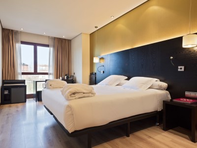bedroom - hotel abba reino de navarra - pamplona, spain
