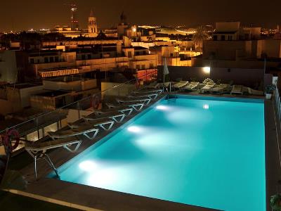 outdoor pool - hotel don paco - seville, spain