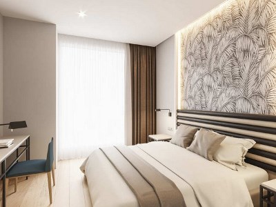 bedroom - hotel abba sevilla - seville, spain
