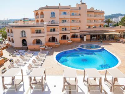 outdoor pool - hotel rosamar ibiza hotel - adults only - sant antoni de portmany, spain