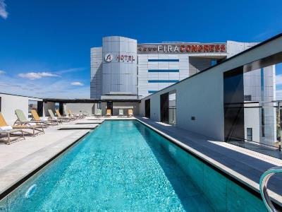 outdoor pool - hotel alexandre hotel fira congress - hospitalet de llobregat, spain