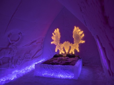 bedroom 5 - hotel arctic snow hotel and glass igloos - sinetta, finland