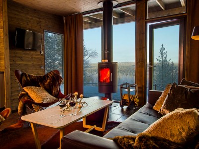 bedroom 4 - hotel arctic treehouse - rovaniemi, finland