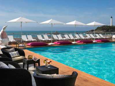 outdoor pool - hotel sofitel thalassa miramar - biarritz, france