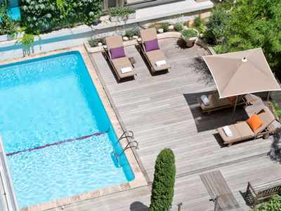 outdoor pool - hotel croisette beach cannes - mgallery - cannes, france