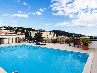 outdoor pool 1 - hotel adonis cannes hotel thomas - cannes, france