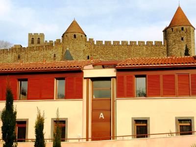 exterior view - hotel adonis residence la barbacane - carcassonne, france