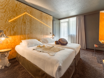bedroom - hotel le refuge des aiglons - chamonix, france