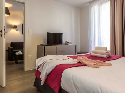 bedroom 1 - hotel appart'hotel odalys la rose d'argent - colmar, france