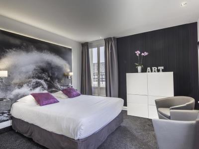 bedroom - hotel best western arthotel - le havre, france