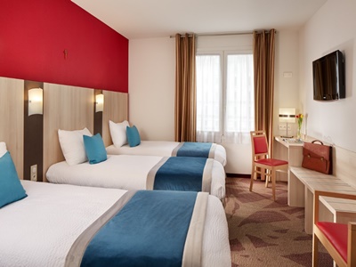 bedroom 4 - hotel roissy - lourdes, france