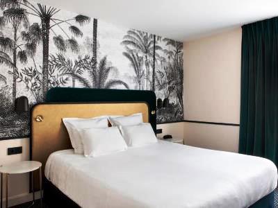 bedroom - hotel best western hotel du pont wilson - lyon, france