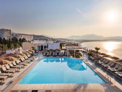 outdoor pool - hotel radisson blu nice - nice, france