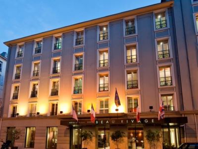 exterior view - hotel beau rivage - nice, france