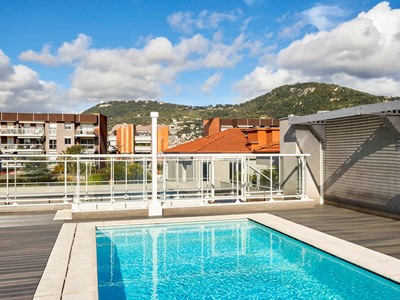 outdoor pool - hotel aparthotel adagio nice centre - nice, france