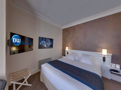 bedroom - hotel best western d'arc orleans - orleans, france