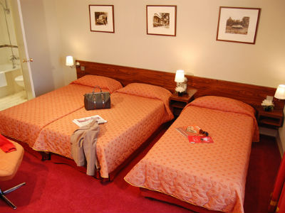 bedroom - hotel acropole porte d'orleans - paris, france