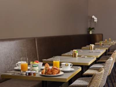 breakfast room - hotel auteuil tour eiffel - paris, france