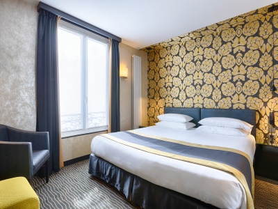 bedroom - hotel a la villa des artistes - paris, france