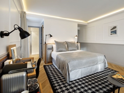 bedroom - hotel petit lafayette - paris, france