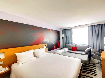 bedroom 6 - hotel novotel gare montparnasse - paris, france