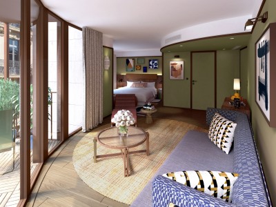 bedroom - hotel norman - paris, france