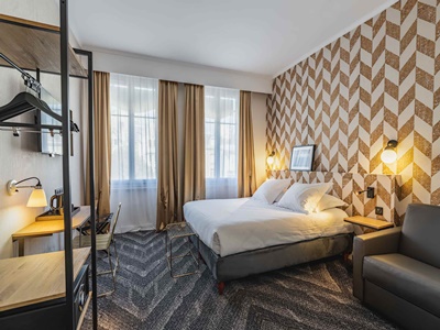 bedroom 2 - hotel best western centre reims - reims, france